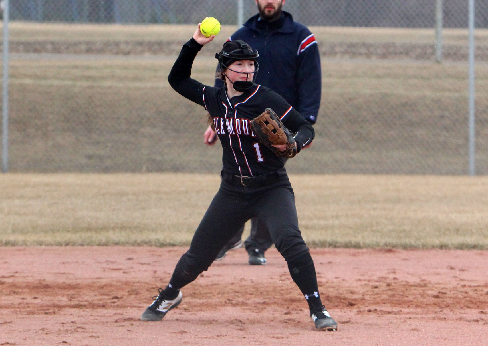 Elk Mound at Bloomer softball 4-4-19